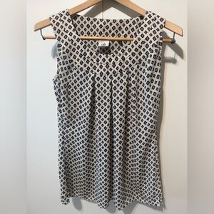 CAbi Cleo Top - Navy and White